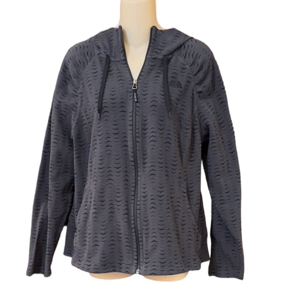 THE NORTH FACE Women's Polar Fleece Front-zip‎ Jacket with hood XL/TG - Picture 1 of 7
